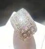 Moda Zircon Mens Diamond Stones Ring de alta qualidade Anéis de noivado de casamento para mulheres joalheria5184842