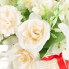 Dekoratif Çiçekler Simüle Olumsuz Sahte Çiçek Üç tekerlekli Sepet Masaüstü Süsleme Düğünü