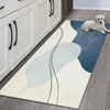 Alfombras Met Modern Kitchen Mat de la sala de estar del hogar Corredor Balcón de balcón lavable La alfombra de baño se puede personalizar