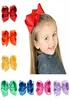 6 -calowe dzieci Bow Sair Spin Solid Color Bowknot Clips Baby Ribbon Bow Barrette Dzieci Butique Hair Akcesoria GGA26792337580