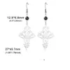 Dangle Chandelier Unalome colgante Long 14k Gold Pendientes de oro Hippie Lotus Flower Drop para mujeres Etno Budismo Joyería Entrega Dhmog