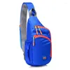 Sacs de taille imperméables en nylon Fanny Pack Sac à bandoulière à fermeture éclair à la mode avec poche latérale pour les sports de plein air