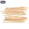 Coffee Scoops Behogar 100PCS 14cm Wooden Tea Ice Cream Popsicle Lolly Sticks Beverage Stir Stirrers DIY Hand Making Crafts Tools