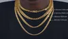 Chaines 6 mm8 mm10 mm12 mm Hiphop 18k plaqué Miami Cuban Link Chaîne Collier en acier inoxydable Collier pour hommes Femmes JewelryChains 9660411