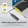 Behuizing Hiksemi SSD Bekleding ToolFree USB C External 10Gbps M.2 NVME USB -adapter ondersteunt M en BM -toetsen Maat 2230 /2260 /2280 SSDS