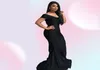 2022 Black Country Style Mermaid Long Bridesmaid Dresses Plus Size Off Shoulder Floor length Garden Maid of Honor Wedding Party Gu6129186