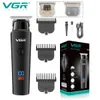 VGR Hair Trimmer Professional Clipper Machine de coupe sans fil de coupe rechargeable électrique pour hommes V937 240408