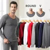 Herren thermische Unterwäsche sehen Mann lange Johns Set White Cotton Winter Warm Inner Thermo Tmall für russische Hemdhosen Größe 5xl 6xl m