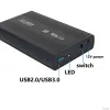 Boxs USB da 3,0 a 3,5 "SATA III II I Disco rigido recinto HDD esterno SSD Box Case HD in alluminio per smartphone PC TV PS4 5 router 8tb