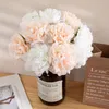 Flores decorativas Peony Peony White White Wedding Artificial Wedding For Home Bride Blooming Fake Decor