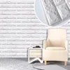 Adesivos de parede PE 3D Brick Wallpaper Decor CoAMPROMENTO DA IMPRESSÃO DA CRIANÇA SALA DIY BACK -FORNO 30X60CM