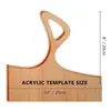 Charcuterie Template Acrylic Handle Cutting Board Router Straight Angled Tracing Stencils Guide Tools