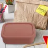 Dinnerware Silicone Lunch Box Portable Bento Case Container Office Snack Containers Outdoor Sealed