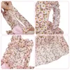 Robe de princesse florale printemps pour animaux de compagnie de chien de chien sweet vêtements bichon yorkshire mignon chiot imprimé jupe mince 240411