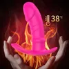 Handsfree Wearable Knicker Vibrator USB Ladda upp varna prostata Masturbate Clitoral Remote Control Vagina Orgasm Squirt Sexig leksak