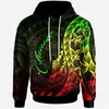 Sudadera para hombres imprenta 3D Chuuk Estado de armas Polinesia Tattoo Lapu Sun Tribal para hombres Moda de capucha con capucha Páramo con capucha con capucha