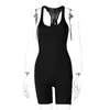 Jumpsuits voor dames gebreide hoge top sport yoga jumpsuit vrouwelijke gebreide taille