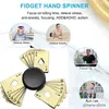 Décompression Toy Metal Spinner fidget jouet cinétique-spinner 4mins portant un spinner à main de précision à haute vitesse pour les outils de TDAH EDC-Toy adultes pour les enfants