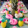 Décoration de fête 6pcs Plastic Tropical Pineapple Coconut Boire tasse Fruit Figure Juice tasses