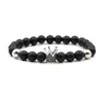 Bracelets en pierre naturelle perlées de haute qualité zircon couronne mens à main perles bracelet bracelet pour hommes femmes bijoux epacket drop deli dhlsg