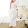 Accueil Vêtements Sexy Lady Satin Silk Long Bathrobe Vêtement