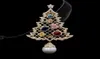 2022 Luxur Designer Pearl Brosch Christmas Tree Pin For Women With Cubic Zirconia Fashion Jewelry Kvinnlig nyår GIFT1486720