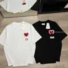 mens designer t shirt womens Clothing Amis love heart design Exclusive style Shorts tops tees Couple oversize t shirt woman Summer sports party high end luxury tshirt