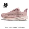 2024 Womens Mens Top Quality Clifton 9 Running Shoes Bondi 8 Black White Pink Ice Blue Mint Peach Whip Red Carbon 2 Bottoms Runners Trainers Jogging Sports Sneakers