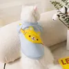 Dog Apparel Pet Clothing Solid Bear Zipper Crossbody Bag Hoodies For Dogs Clothes Cat Small Cute Thin Fashion Boy Yorkshire Accessories