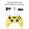 GamePads Displet Wireless Bluetooth Game Controller joystick Gamepad con turbo per switch Pro/PC Joystick wireless con custodia in silicone