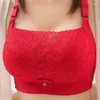 Bras Wirefree Push Up Women Lace Underwear Femme Gather Tube Tops Sexy Bra Intimates Brassiere Large Bralette Lingerie