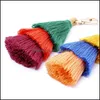 Keychains Tassels Keychain Key Rings Handmade Mix Color Cotton Tassel Women Handbag Charm Fashion Jewelry Accessory Drop Delivery Acc Dhadb