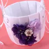 Fiori decorativi 1pcs Flower Girl Girl Bride Basket Matrimony Elaborations Rose Petals Holder Ceremony Party per