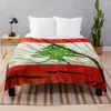 Cobertores Bandeira do Líbano - Tree, tronco de madeira, leito de leito de madeira gêmeo boêmio tiro cobertor