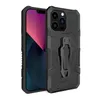 HotSale 6Color 2 in 1 Anti Fall Shockproof Mecha Armor携帯電話ケースキックスタンドデザイナーTPU+PCリング携帯電話カバーiPhone 15 14 13 12 11 Pro Max Plus