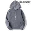 Sudaderas para hombres Jackets para hombre Faith Cross impresos Hoodies Man Fleece Fashion Fashion Sweports Sweports de alta calidad para ropa de calle masculina 240412