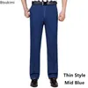 Herren Jeans 2024 komfortable hoch taillierte Design Elastic Business Casual Stretch Jeanshose Männliche Hosen plus Größe 30-42