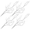 Decorative Flowers 4 Pcs Simulated Twigs Office Decor Tree Branch Branches Decoration Wedding Party Plastic Home
