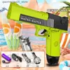 Sable Player Water Desert Eagle Watergun Electric Automatic Continuus Firing Water Gun grande capacité Pistolet à grande vitesse Touet de plage d'été pour enfants 240407 Q240413