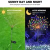 124pcs Solar LED Firework Fairy Light Outdoor Garden Decoration Poinkway for Patio Yard Party Christmas Wedding 240411