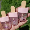 Storage Bottles 12pcs 3.9ML Empty Lip Gloss Containers Pink Ice Cream Shaped Tube Refillable For DIY Cosmetics