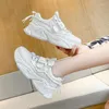 Casual Shoes Women Low-top plattklackad rund tå Innerförhöjande stövlar Front Lace-up Solid Color Old Zapatos de Mujerr65