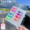 Vendenei 9 couleur fluorescence gel gel vernis à ongles magnétique UV LED de gel Vernis Vernis Spar Art Art Cat Gel Eye Gel 15 ml 240410