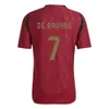 2024 Belgique Euro Cup Soccer Jersey de Bruyne R. Lukaku E. Hazard 24 25 Shirt de football de l'équipe nationale Mertens Batshuayi Tielemans T.Hazard Football Shirt Men Kid