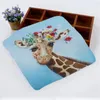 Handdoek 35x35cm 35x75cm Giraffe Animal Hand Hand Reinigingsvlak Microfiber Fabric Printed Advertising Stars Dwels