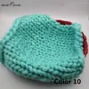 Blankets 2pcs/lot Knitted Born Bump Blanket Po Prop Chunky Baby Pography Basket Filler Stuffer