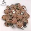 20pcs Clip de sucette en bois Accessoires infirmiers Beech S de dentition de dentition DIY Chaînes de mannequin bébé Teether 240403