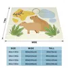 Cobertores Capybara Blanket Decoration Abstract e Minimal Portable Home Tampead