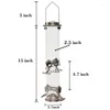 Otros suministros de aves alimentador colgante colgante tubular anti-rompina decoración de jardín al aire libre comederos bandeja para pájaros alimentos para agua de pájaro fácil instalación