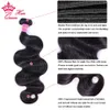 100% onbewerkte maagdelijk menselijk rauw haar beste topkwaliteit body wave bundels menselijk haar weven bundels Braziliaanse weefsel extensies koningin haarproducten